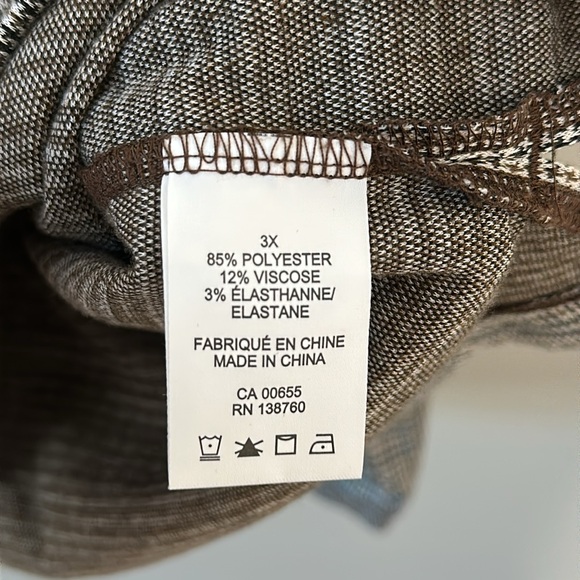 Addition Elle Black Brown Tan Micro Houndstooth Loose Fit Hoodie - Picture 7 of 10